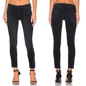 MOTHER The Looker Ankle Fray Blackbird Jeans Size 25